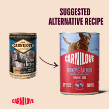 Carnilove Adult Wet Dog Food Tins - Turkey & Salmon - 6x400g Cans