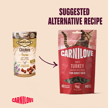 Carnilove Adult Soft Semi Moist Cat Treats - Turkey with Catnip - 50g