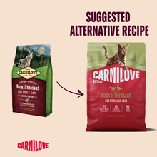 Carnilove Active Adult Dry Cat Food - Duck & Pheasant
