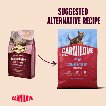 Carnilove Active Kitten Dry Cat Food - Salmon & Turkey