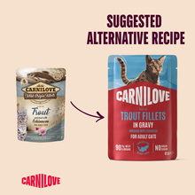 Carnilove Adult Wet Cat Food Pouches - Trout with Echinacea in Gravy - 24x85g