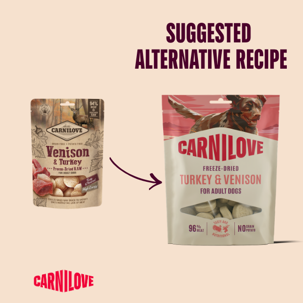 Carnilove Adult Freeze Dried Dog Treats - Turkey & Venison