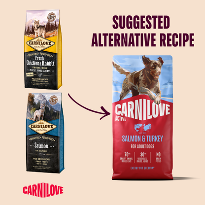 Carnilove Active Adult Dry Dog Food - Salmon & Turkey