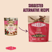 Carnilove Sensitive Grain Free Crunchy Dog Treats  - Lamb with Cranberries - 200g