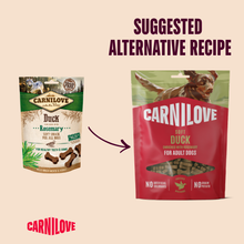 Carnilove Grain Free Semi Moist Soft Dog Treats - Duck with Rosemary - 200g