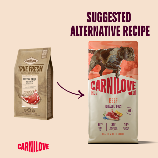 Carnilove True Fresh Adult Dry Dog Food - Fresh Beef