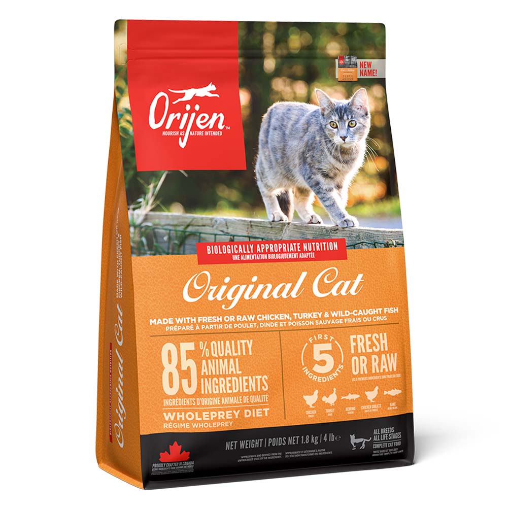 Orijen Orijen Grain Free Chicken Herring Liver Turkey pet food packaging
