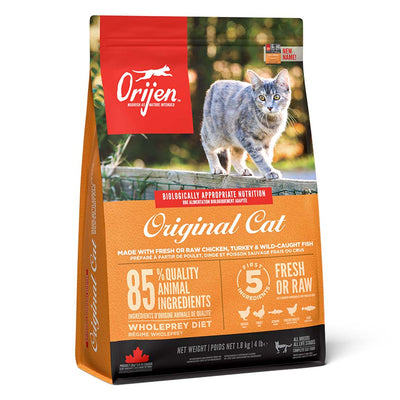 Orijen Orijen Grain Free Chicken Herring Liver Turkey pet food packaging