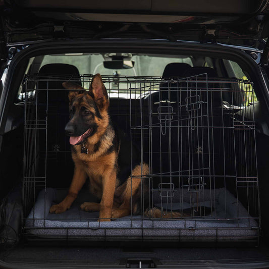 Barkshire Sloping Dog Car Crate  - Large 90 x 59cm