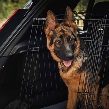 Barkshire Sloping Dog Car Crate  - Large 90 x 59cm