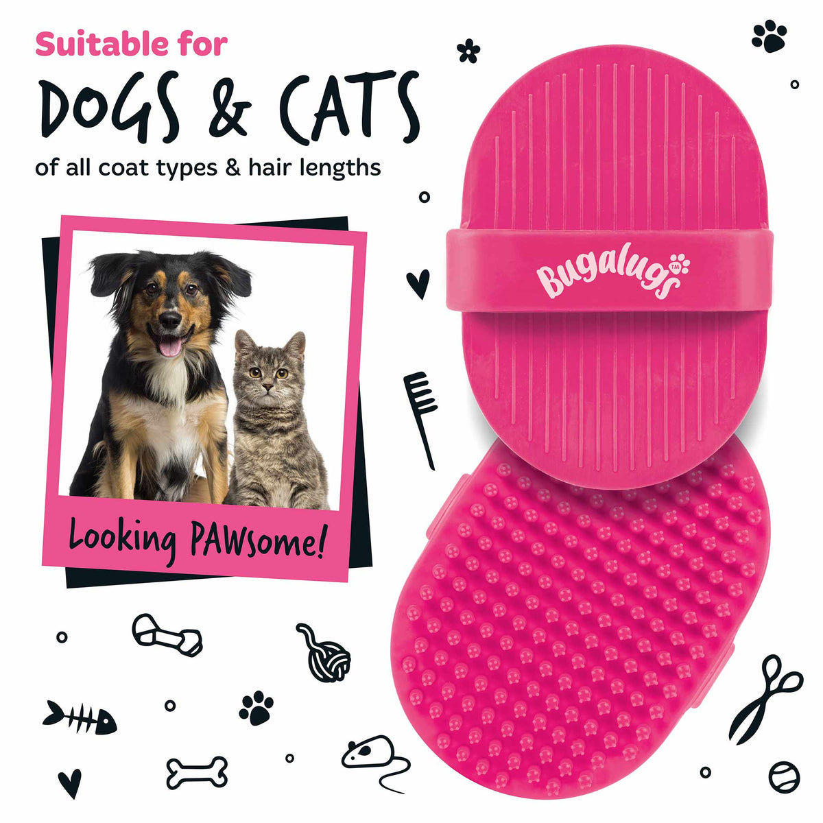 Bugalugs Bath Brush - Pink
