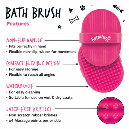 Bugalugs Bath Brush - Pink