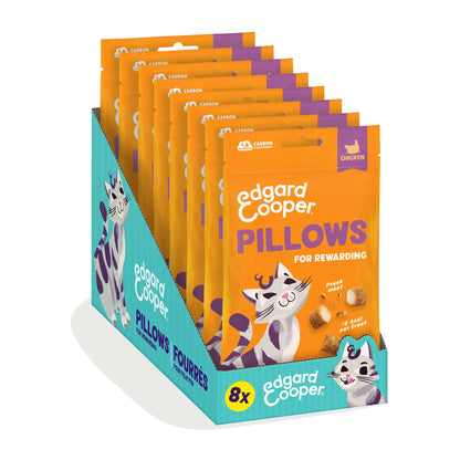 Edgard & Cooper Cat Treats - Chicken Pillows - 60g