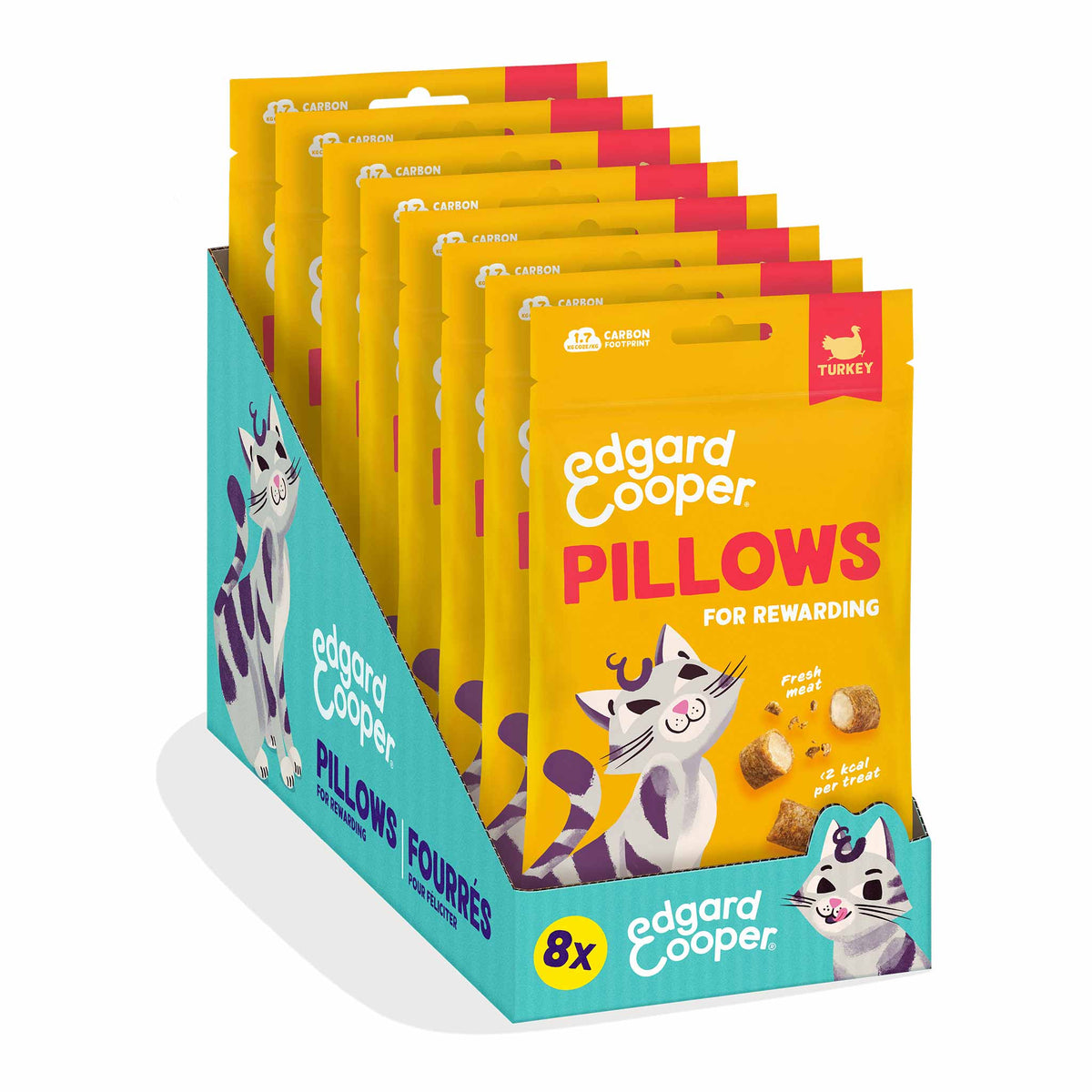 Edgard & Cooper Cat Treats - Turkey Pillows - 60g