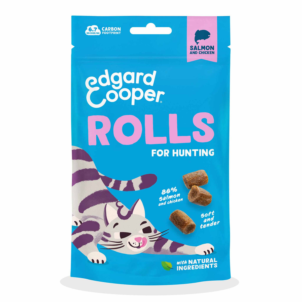 Edgard & Cooper Cat Treats - Salmon & Chicken Rolls - 45g