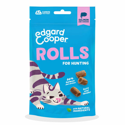Edgard & Cooper Cat Treats - Salmon & Chicken Rolls - 45g