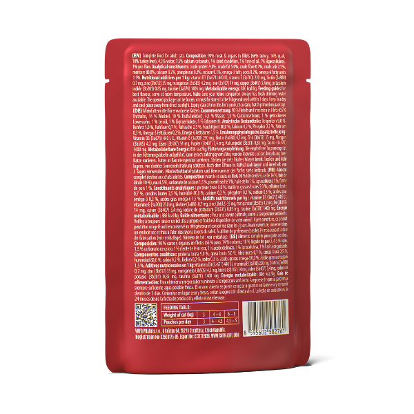 Carnilove Adult Wet Cat Food Pouches - Quail with Dandelion in Jelly