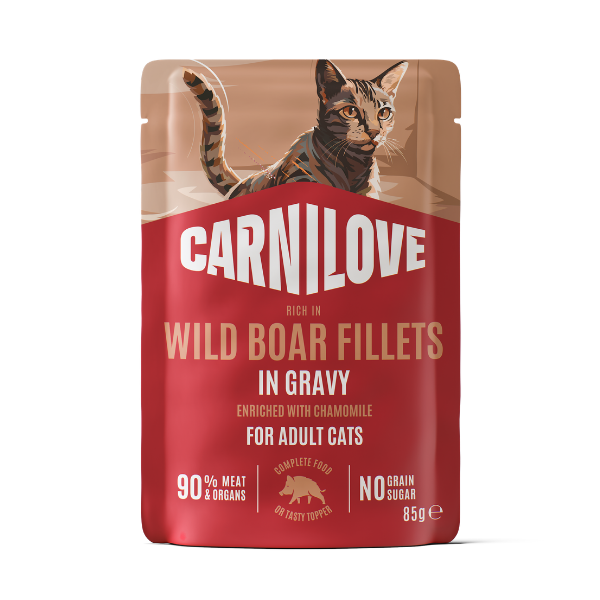 Carnilove Carnilove Camomile Boar Adult Wet Cat Food pet food packaging
