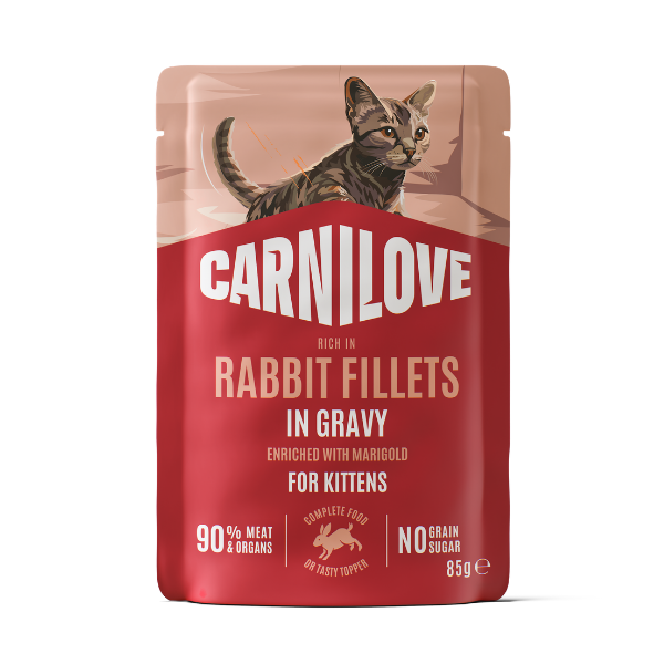 Carnilove Carnilove Marigold Rabbit Kitten Wet Cat Food pet food packaging
