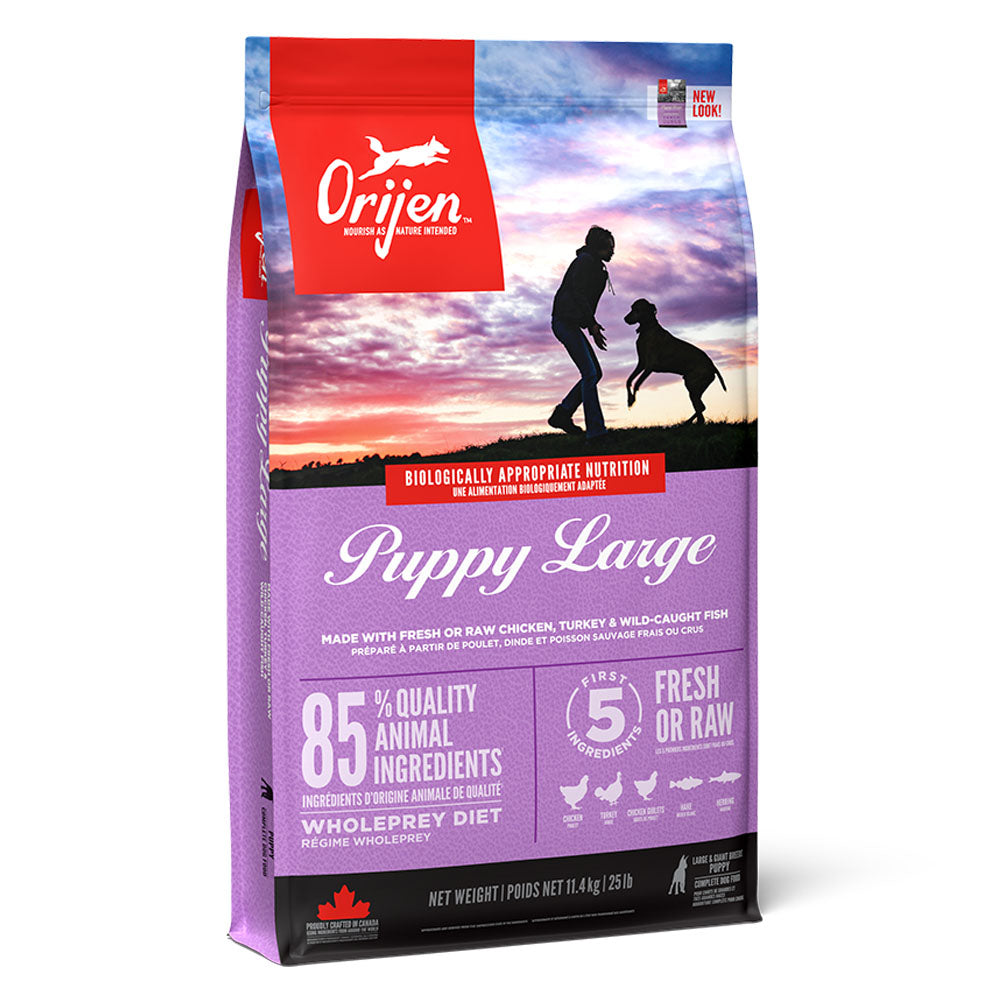 Orijen Orijen Grain Free Chicken Herring Mackerel Turkey Puppy Dry Dog Food pet food packaging