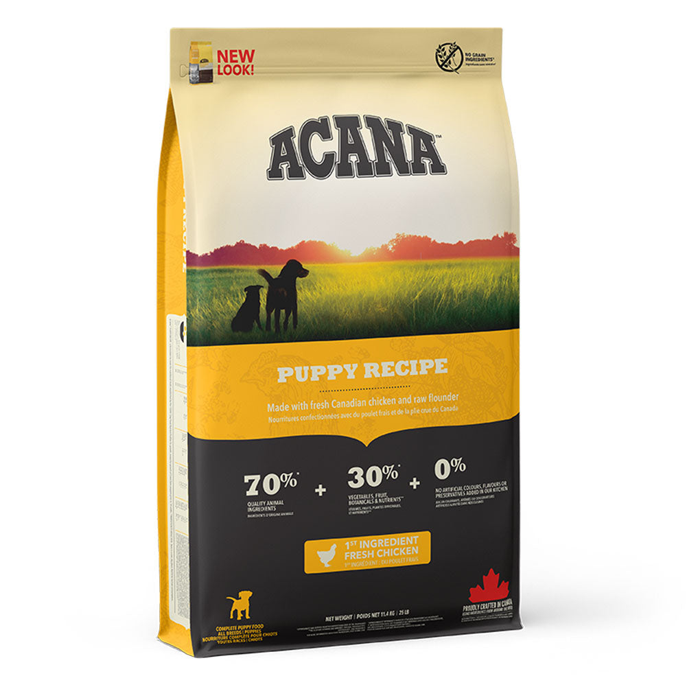 Acana Acana Grain Free Chicken Herring Turkey Puppy Dry Dog Food pet food packaging