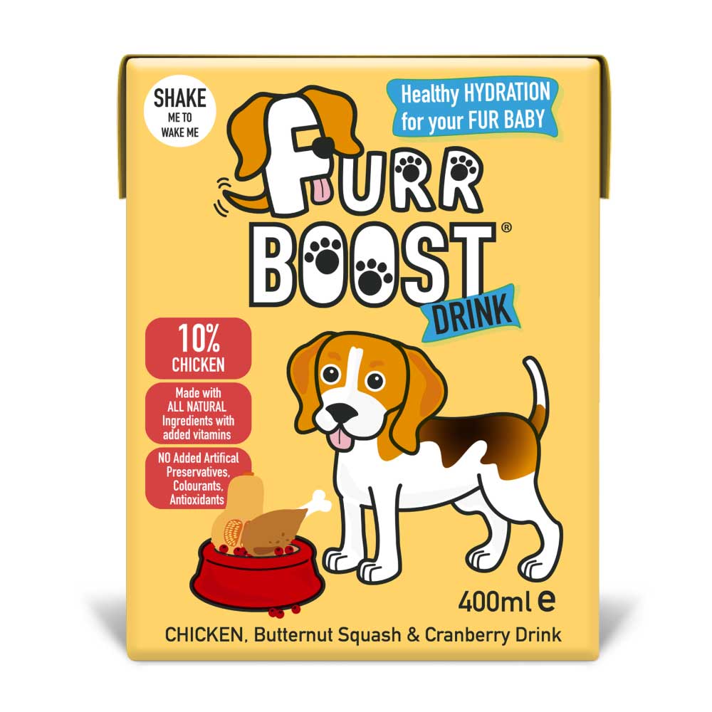 Furr Boost Hydration Drink for Dogs - Chicken, Butternut Squash & Cranberry