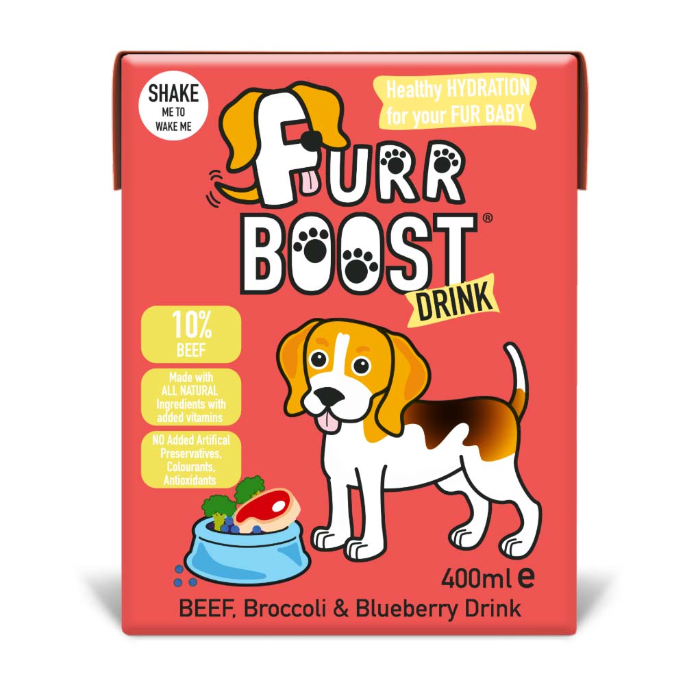 Furr Boost Hydration Drink for Dogs - Beef, Broccoli & Blueberry