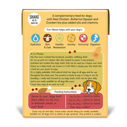 Furr Boost Hydration Drink for Dogs - Chicken, Butternut Squash & Cranberry
