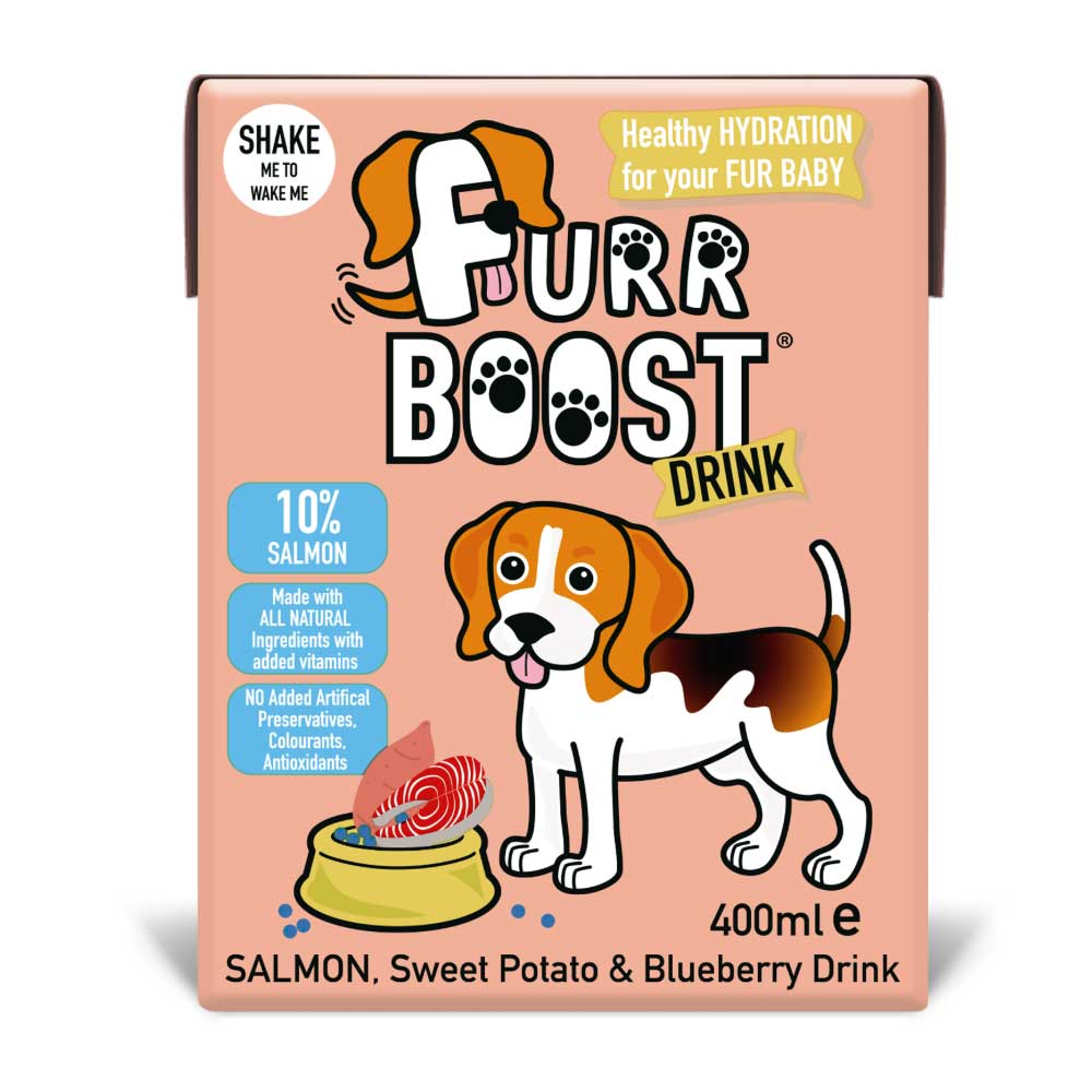 Furr Boost Hydration Drink for Dogs - Salmon, Sweet Potato & Blueberry