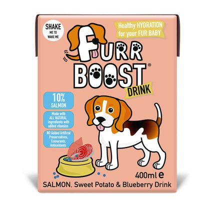 Furr Boost Hydration Drink for Dogs - Salmon, Sweet Potato & Blueberry