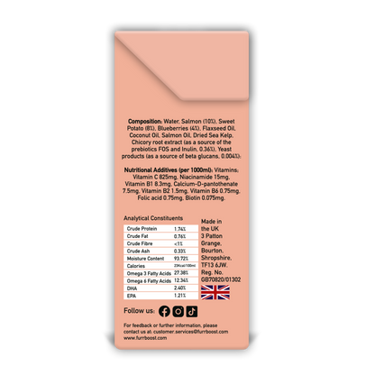 Furr Boost Hydration Drink for Dogs - Salmon, Sweet Potato & Blueberry