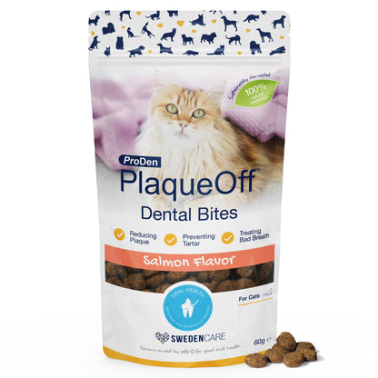 Plaque Off Dental Care Cat Treats - Salmon Bites