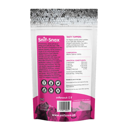 Snif-Snax Tasty Toppers Dog Treats - Salmon Skin - 100g