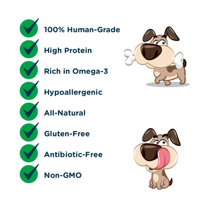 Snif-Snax Tasty Toppers Dog Treats - Salmon Skin - 100g
