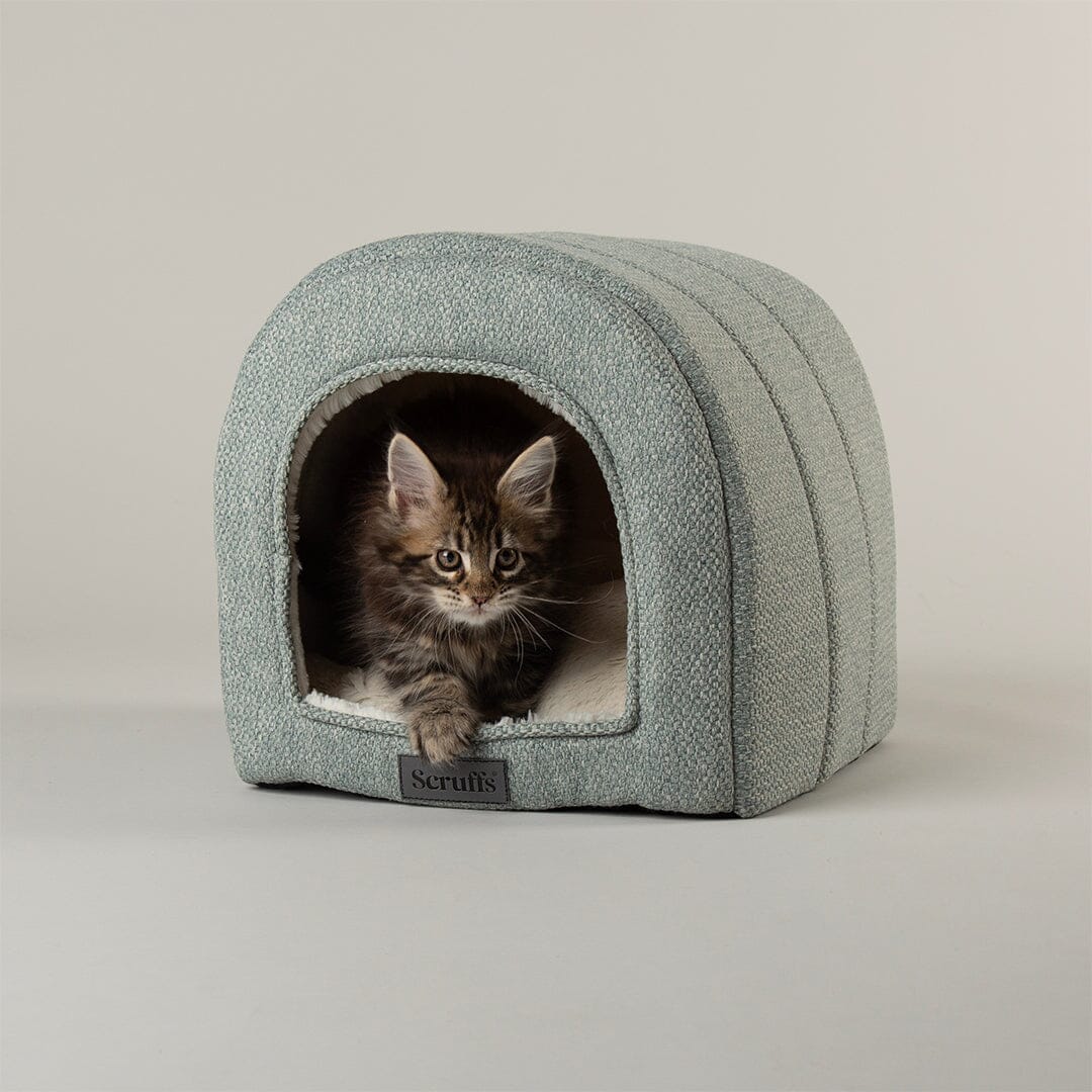 Scruffs Seattle Cave Cat Bed - Topaz Green