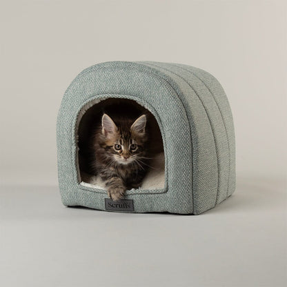 Scruffs Seattle Cave Cat Bed - Topaz Green