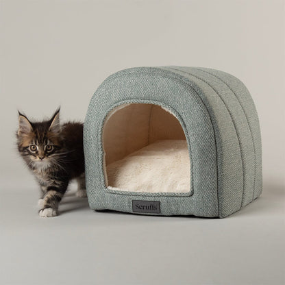 Scruffs Seattle Cave Cat Bed - Topaz Green