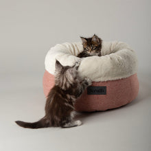 Scruffs Seattle Sanctuary Deep Round Cat Bed - Coral Pink