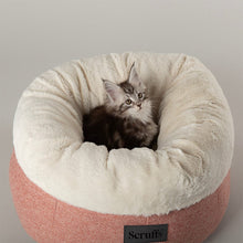 Scruffs Seattle Sanctuary Deep Round Cat Bed - Coral Pink