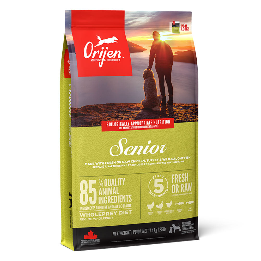 Orijen Orijen Grain Free Chicken Herring Liver Turkey pet food packaging
