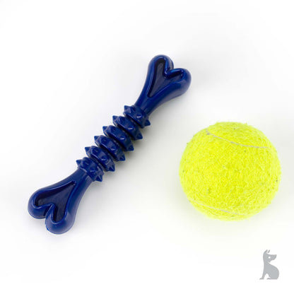 Barkshire Small Studded Bone Dog Toy - Blue