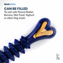 Barkshire Small Studded Bone Dog Toy - Blue