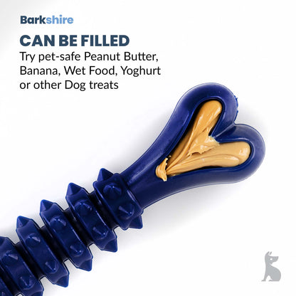 Barkshire Small Studded Bone Dog Toy - Blue