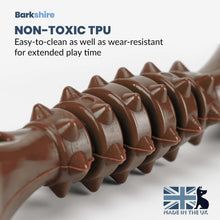 Barkshire Small Studded Bone Dog Toy - Brown