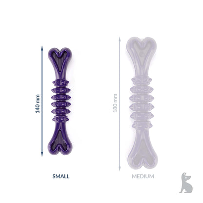Barkshire Small Studded Bone Dog Toy - Purple