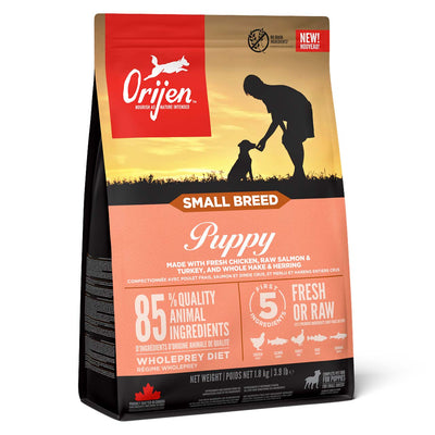 Orijen Orijen Chicken Liver Salmon Turkey Puppy Dry pet food packaging