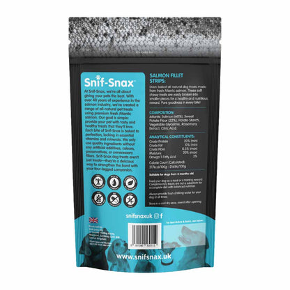 Snif-Snax Salmon Fillet Strips Dog Treats - 100g
