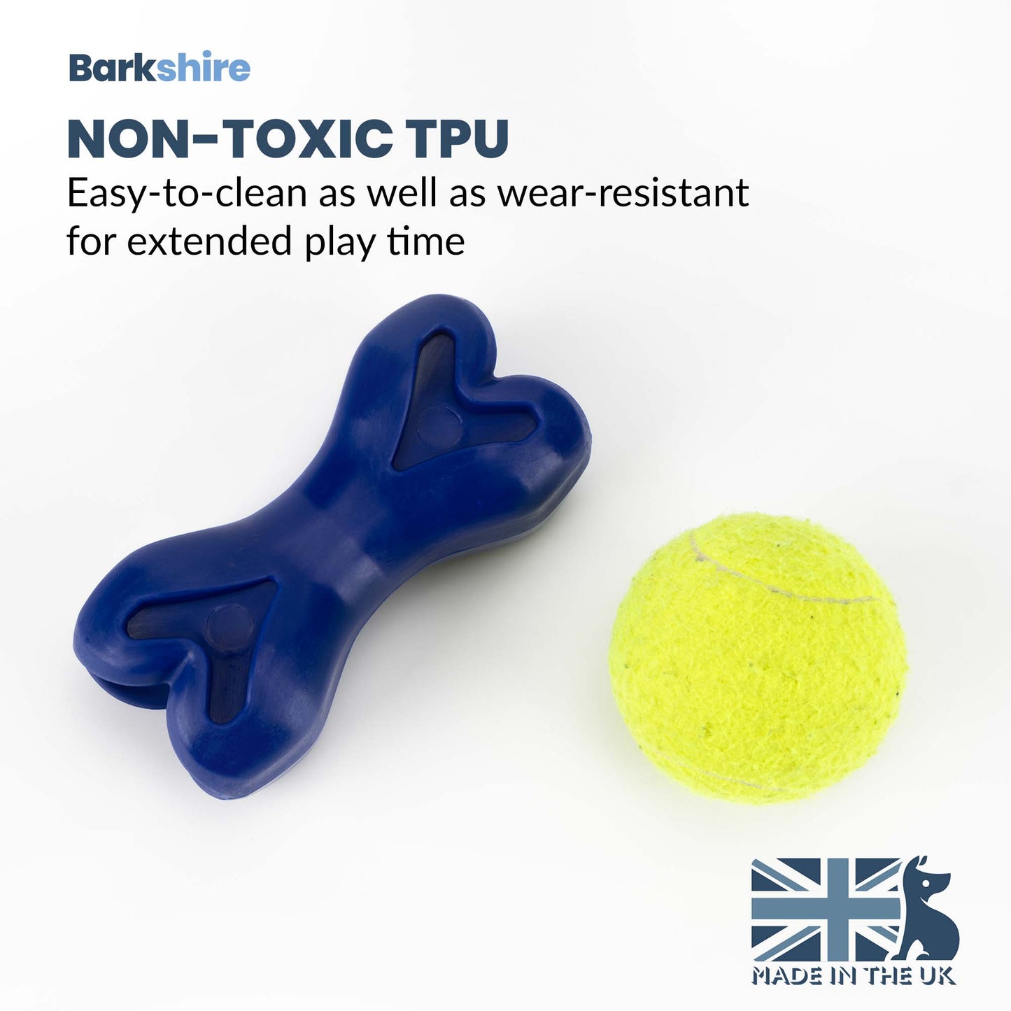 Barkshire Interactive Bone Dog Toy - Blue