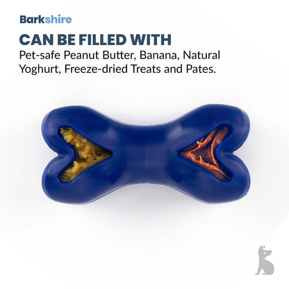 Barkshire Interactive Bone Dog Toy - Blue