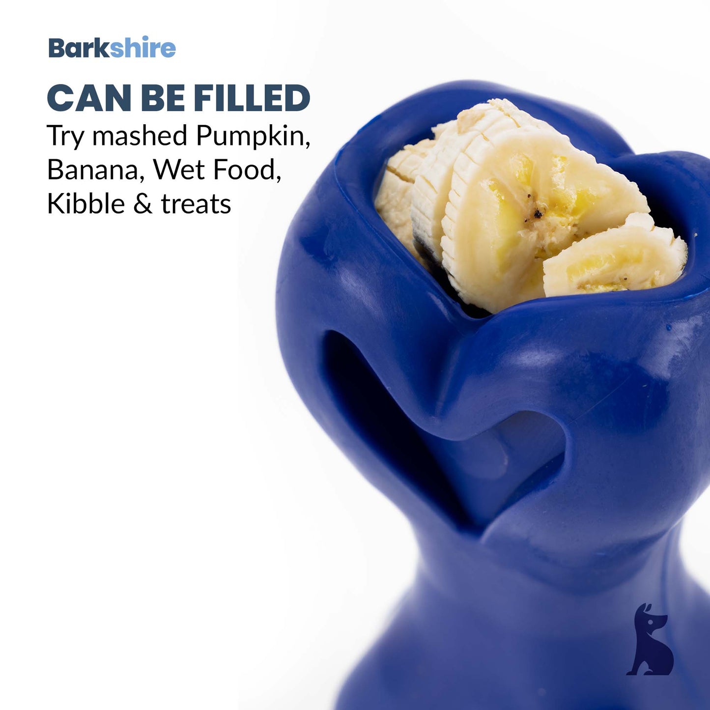 Barkshire Interactive Bone Dog Toy - Blue